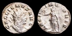 Ancient Coins - Gallienus. Antoninianus, Mediolanum, 260-261. Legionary series! - LEG I MIN VI P VI F Minerva.