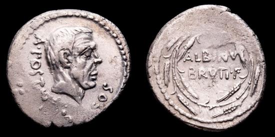 D. Junius Brutus Albinus AR Denarius. Rome, 48 BC. - ALBINV BRVTI•F in ...