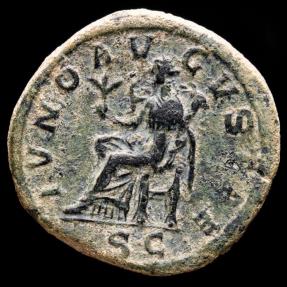 Julia Mamaea (Augusta, AD 222-235) bronze sestertius Rome. IVNO ...