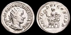 Ancient Coins - Gordian III - Silver Antoninianus, Rome. - P M TR P VI COS II P P Apollo.