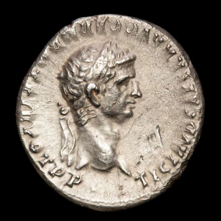 Very rare double bust - Claudius, with Agrippina II, AR Denarius. Rome ...