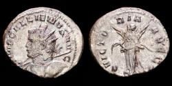 Ancient Coins - Roman Empire - Gallienus (253-268 AD.) silver antoninianus (3,04 g. 23 mm.). Mediolanum. VICTORIA AVGG Victory standing facing