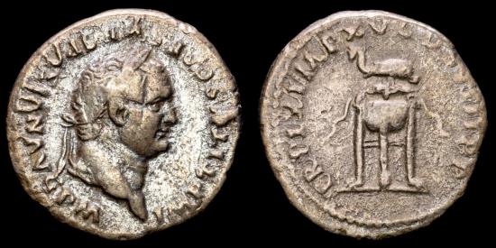 Titus. 79-81 AD. Silver denarius, Rome mint, 80 A.D. - TR P IX IMP XV ...