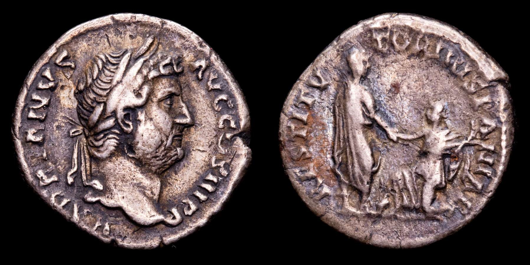 Hadrian, Silver denarius. Rome, AD 130-133. - RESTITVTORI