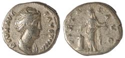 Ancient Coins - Faustina the elder. AR Denarius 141 AD. Rome