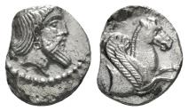 Ancient Coins - Cilicia, uncertain (Tarsus?), obol (Silver, 0.63 g), 4th century BC.