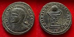 Ancient Coins - CONSTANTINE I. Æ "Follis" (19 mm, 3,65 g). Irregular mint, copying Treveri (Trier) mint issues, after 322 AD