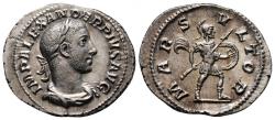 Ancient Coins - Severus Alexander (222-235 AD) AR Denarius, Mars reverse, Rome.