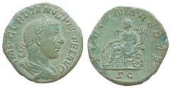 Ancient Coins - Gordian III. AE Sestertius. 244 A.D. Rome. (Ric-IV 331a). (C-99).