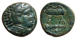 Ancient Coins - AE Unit of Alexander III 336-323 BC., King of Macedonia, "torch - control symbol", Price 389