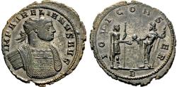 Ancient Coins - Aurelian, 270-275. Antoninianus (Silvered bronze, 23.3 mm, 3.14 g), uncertain Balkan mint, 272-273.