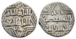 World Coins - Islamic, Anatolia & al-Jazira (Post-Seljuk). Artuqids (Mardin). Najm al-Din Ghazi I, AD 1239-1260/ AH 637-658. AR, 1/2 Dirham. 1.59 g. 16 mm.