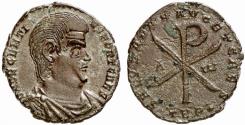 Ancient Coins - Decentius, as Caesar (AD 350-353). Double maiorina, Augusta Treverorum (Trier), 351–353.