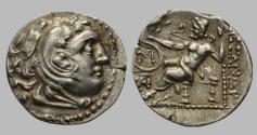 Ancient Coins - CHIOS. KING OF MACEDON. Alexander III ‘The Great’. 336-323 BC. AR Drachm. Struck circa 290-275 BC.