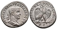 Ancient Coins - Seleucis and Pieria. Antioch. Trebonianus Gallus AD 251-253. Billon-Tetradrachm