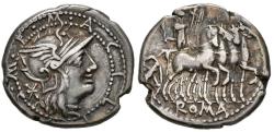 Ancient Coins - GENS ACILIA. Denarius. (AR 3,91 g/19 mm). 130 BC Rome. (FFC 93; Crawford 255/1; Seaby Acilia 4).