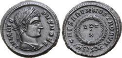 Ancient Coins - Crispus, as Caesar, Æ Nummus. Siscia, AD 321-324.