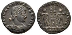 Ancient Coins - Constans, as Caesar, Æ Nummus. Antioch, AD 330-335.