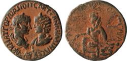 Ancient Coins - Mesopotamia, Singara AE (Bronze, 19,95 g, 30 mm) Gordian III & Tranquillina