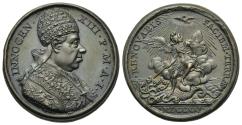 Ancient Coins - ITALY, Papal (Papal state). Innocent XIII. 1721-1724. Æ Medal. By E. Hamerani. Dated RY 1 and AD 1721 (in Roman numerals).