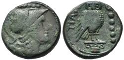 Ancient Coins - The Greek. Apulia, Teate Æ Quincunx (12.80gr), ca 225-200 BC.