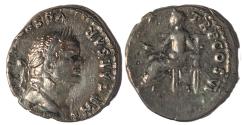 Ancient Coins - Vespasian AR Denarius 75 AD. Rome