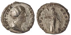 Ancient Coins - Faustina the younger. AR Denarius. 145-161. Rome