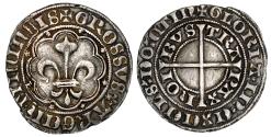 World Coins - ★E&L 383★ Strasbourg, Gros au lis, 12 deniers.-after 1397, late XIVe-XVe century.