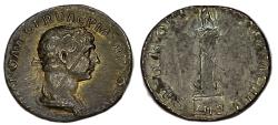 Ancient Coins - Trajan AR Denarius 112-114 AD. Rome