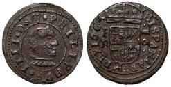 Ancient Coins - Spain, Philip IV 1621-1665, 16 Maravedís-(Burgos)