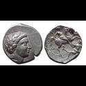 Ancient Coins - Greek coins -Tetradrachm Paeonia horseman 335 BC (JA26105)