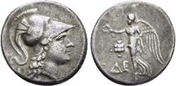 Ancient Coins - The Greek. Pamphylia. Side (Eski-Adalia). AR Tetradrachm (16.60gr). Die-, magistrate. Circa 205-100 BC.