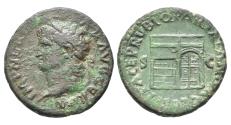 Ancient Coins - The Roman Empire. The Julio-Claudians, 27 BC to 69 AD. Nero, 54-68 AD. Æ As (10.46 g). Rome mint, struck 66 AD.