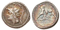 Ancient Coins - Q. Minucius Thermus M.f. Denarius circa 103, AR 3.95 g.