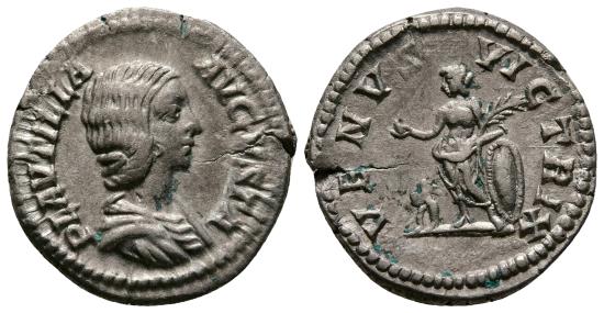 Plautilla, wife of Caracalla. A.D. 202-205. AR denarius (19 mm, 2.78 g ...