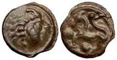 Ancient Coins - The Greek. Celtic. Gaul. Senones Æ Cast Potin (4.95gr).