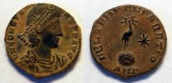 Ancient Coins - CONSTANS AE3 (centenionalis) phoenix – VF+, desert patina