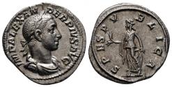 Ancient Coins - Severus Alexander. Denarius. 231-235 A.D. Rome. (Ric-254). (Seaby-546).