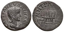 Ancient Coins - CAPPADOCIA. Caesarea. Tranquillina (Augusta, 241-244). Ae. (6.22 g; 23.5 mm) Dated RY 7 of Gordian III (243/4).