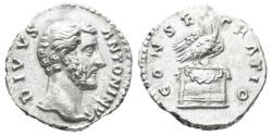 Ancient Coins - DIVUS ANTONINUS PIUS (Died 161). Denarius. Rome. Struck under Marcus Aurelius.