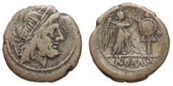 Ancient Coins - Anonymous AR Victoriatus. Rome, after 211 BC.