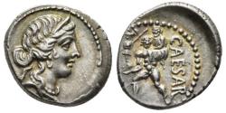 Ancient Coins - JULIUS CAESAR. Denarius (48-47 BC). Military mint traveling with Caesar in North Africa.