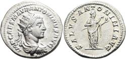Ancient Coins - Elagabalus AR Antoninianus. Rome, AD 218-222.