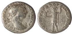 Ancient Coins - Trajan AR Denarius. 103-111 AD. Rome