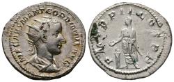 Ancient Coins - Gordian III AR Antoninianus. Rome, January-March AD 240.
