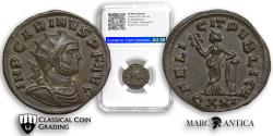 Ancient Coins - CCG Certified! Carinus BI Antoninianus. Ticinum, AD 283.