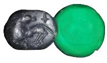 Ancient Coins - ANCIENT SASANIAN STONE SEAL. 400 - 500 A.D.