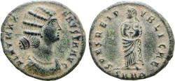 Ancient Coins - Fausta (wife of Constantine I) Æ Nummus. Heraclea, AD 325-326.