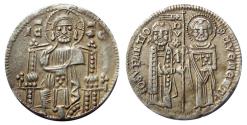 World Coins - AR Grosso of Giovanni Soranzo 1312-1328 AD., Venezia, (extremely rare with error in inscription?)