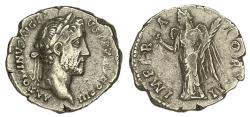 Ancient Coins - Antoninus Pius. AR Denarius. 143-144 AD. Rome
